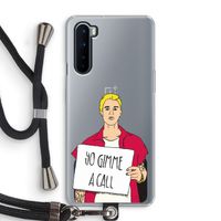 Gimme a call: OnePlus Nord Transparant Hoesje met koord
