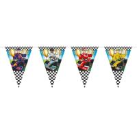 Verjaardagsfeest slinger - Race/Formule 1 thema - vlaggenlijnen - 6 meter