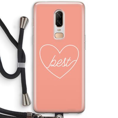 Best heart: OnePlus 6 Transparant Hoesje met koord