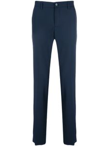 Patrizia Pepe pantalon de costume en coton à coupe droite - Bleu