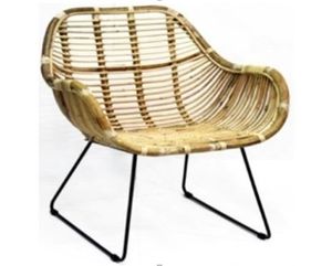 Stoel Rattan Iron - Van der leeden