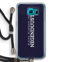 Blijve plakken in Negenduust: Samsung Galaxy S6 Transparant Hoesje met koord