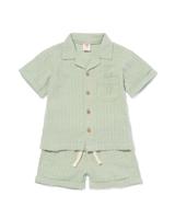 HEMA Baby Kledingset Strepen Groen (groen)