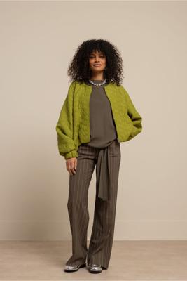 Marilon stripe trousers - new army/kit - 13521 Marilon stripe trousers - new army/kit - 13521