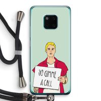 Gimme a call: Huawei Mate 20 Pro Transparant Hoesje met koord