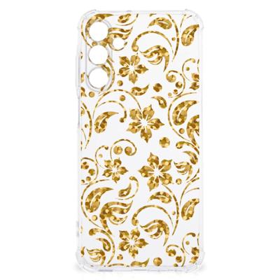 Samsung Galaxy A15 Case Gouden Bloemen Samsung Galaxy A15 Case Gouden Bloemen