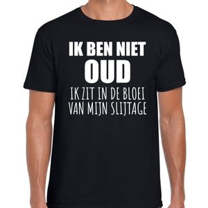 Ik ben niet oud verjaardag cadeau t-shirt zwart voor heren