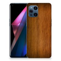 OPPO Find X3 | X3 Pro Bumper Hoesje Donker Hout