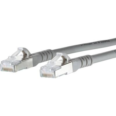 Metz Connect 1308450533-E RJ45 Netwerkkabel, patchkabel CAT 6A S/FTP 0.50 m Grijs Snagless 1 stuk(s)