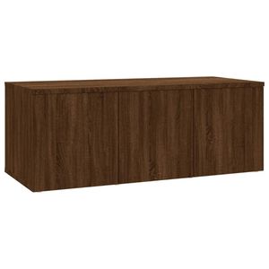 vidaXL Tv-meubel 80x34x30 cm bewerkt hout bruin eikenkleur