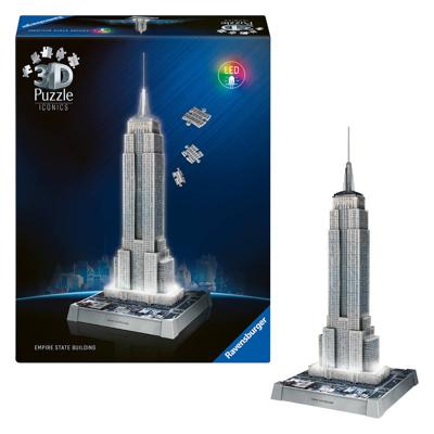 Ravensburger Iconics 3D puzzel Empire State Building met licht - 216 stukjes