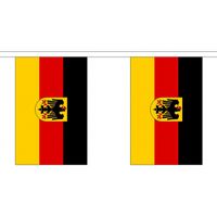 2x Polyester vlaggenlijn van Duitsland 3 meter   -