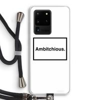 Ambitchious: Samsung Galaxy S20 Ultra Transparant Hoesje met koord