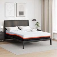 Matrassen Wit, Grijs 160 x 200 cm 100% polyester jacquard stof