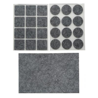 Benson Meubelvilt - 25x stuks - grijs - vilt - 3 formaten - anti kras vilt