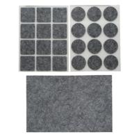 Benson Meubelvilt - 25x stuks - grijs - vilt - 3 formaten - anti kras vilt