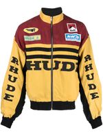 RHUDE veste Rally à fermeture zippée - Jaune