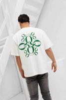 Quotrell Insignia T-Shirt Heren Wit/Groen - Maat M - Kleur: Wit | Soccerfanshop