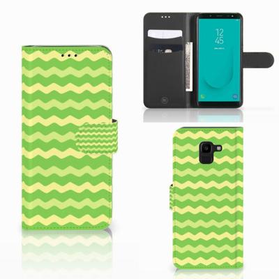 Samsung Galaxy J6 2018 | Telefoon Hoesje | Waves Green