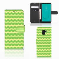 Samsung Galaxy J6 2018 | Telefoon Hoesje | Waves Green