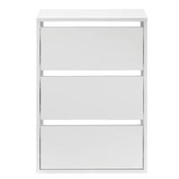 Leen Bakker - Ladeblok Genua - Wit - 70x50x40 Cm - Spaanplaat - Zwart