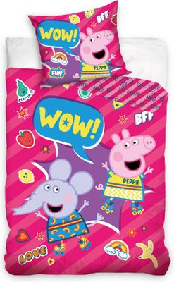 Peppa Pig - mouse love Dekbedovertrek - 140x200 cm - 70 x 90 cm