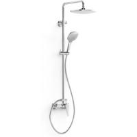 Regendouche set met handdouche Tres Canigó | Opbouw | Mengkraan | 2-weg | Chroom