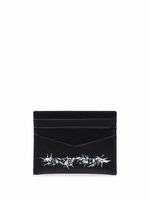 Givenchy porte-cartes en cuir à logo - Noir