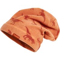 Playshoes fleece beanie dino's geel Maat - thumbnail