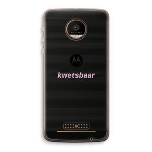 kwetsbaar: Motorola Moto Z Force Transparant Hoesje