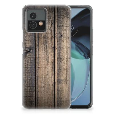 Motorola Moto G72 | Bumper Hoesje | Steigerhout