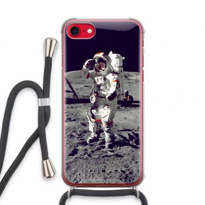 Spaceman: iPhone SE 2020 Transparant Hoesje met koord
