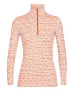 Icebreaker 250 Vertex LS Half Zip Alpine Geo Dames Thermoshirt Snow/Flash S