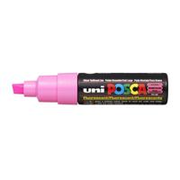 Paintmarker Uni POSCA PC8K breed schuin fluor roze