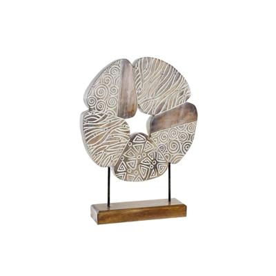 Decoratieve figuren DKD Home Decor Wit Bruin Abstract 40 x 10 x 51 cm