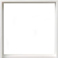 Verloopring 50 x 50mm zuiverwit glanzend