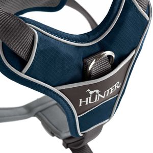 Hunter 67613 hond & kat harnas L Blauw, Grijs Nylon, Polyester Trektuig