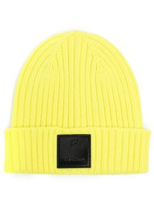 Givenchy bonnet en laine à patch logo - Jaune