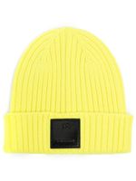 Givenchy bonnet en laine à patch logo - Jaune - thumbnail