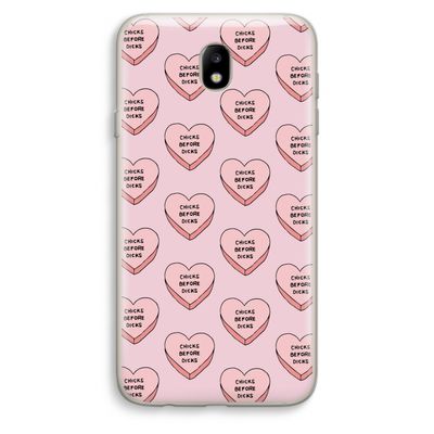 Chicks before dicks: Samsung Galaxy J7 (2017) Transparant Hoesje