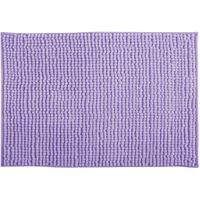MSV Badkamerkleed/badmat tapijtje voor op de vloer - lila paars - 50 x 80 cm - Microvezel   -