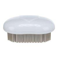 TRIXIE TEXTIELBORSTEL WIT / GRIJS