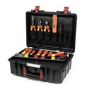 Wiha Basic Set L electric 18tlg Gereedschapskoffer (gevuld) 18-delig Electricien, Handwerker, Leerling, Professioneel, VDE (b x h x d) 457 x 183 x 367 mm