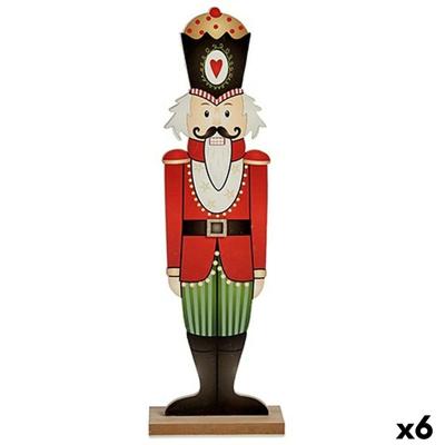 Notenkraker Krist+ 19XD35241 19XD35241 Wit Zwart Rood Groen Hout 10 x 60 x 19 cm Notenkraker (6 Stuks)