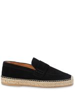 Off-White Bidarette logo-print suede espadrilles - Noir