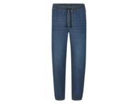 LIVERGY Denim heren joggers - Slim fit (Blauw, 56)
