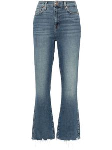 7 For All Mankind jean court à taille haute - Bleu