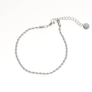 Go Dutch Label Armband Gedraaid Zilver