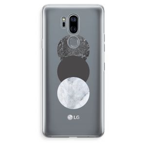 Marmeren cirkels: LG G7 Thinq Transparant Hoesje