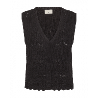 FreeQuent - Zwart | Dames | Gilet | Zwart | XXL | regular | Kamst mode
